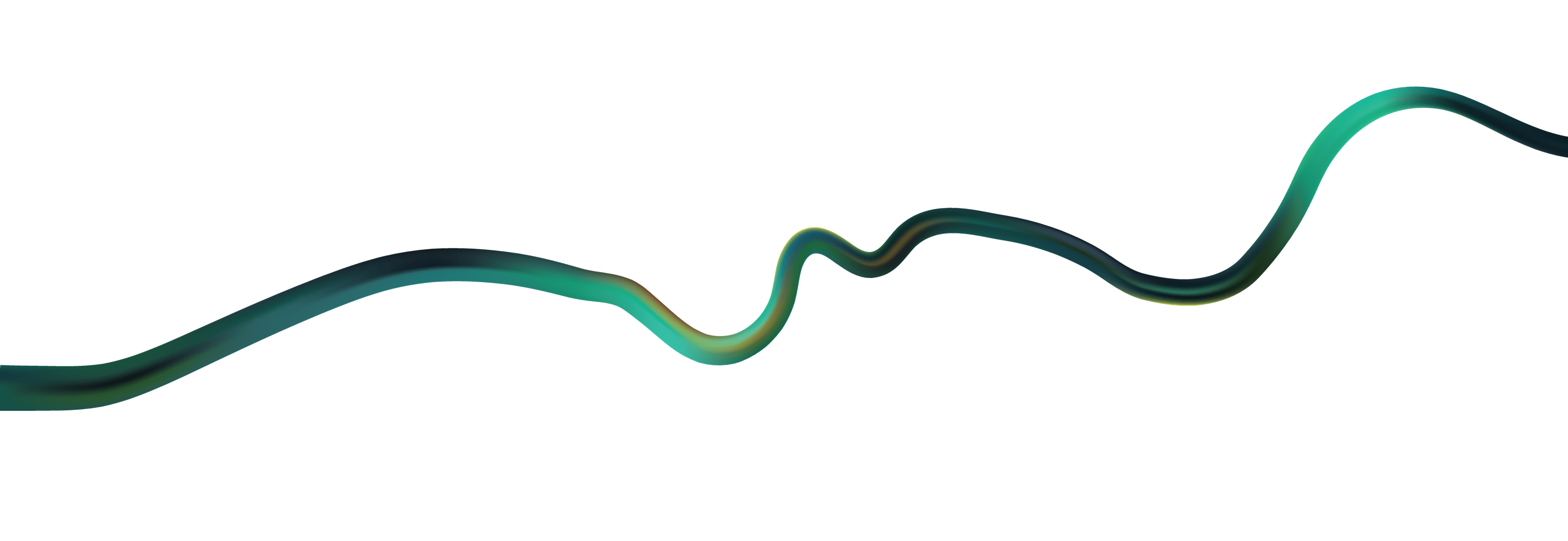 Abstract wave design in green and blue tones, symbolizing growth and fluidity in email marketing strategies for DTC e-commerce businesses.