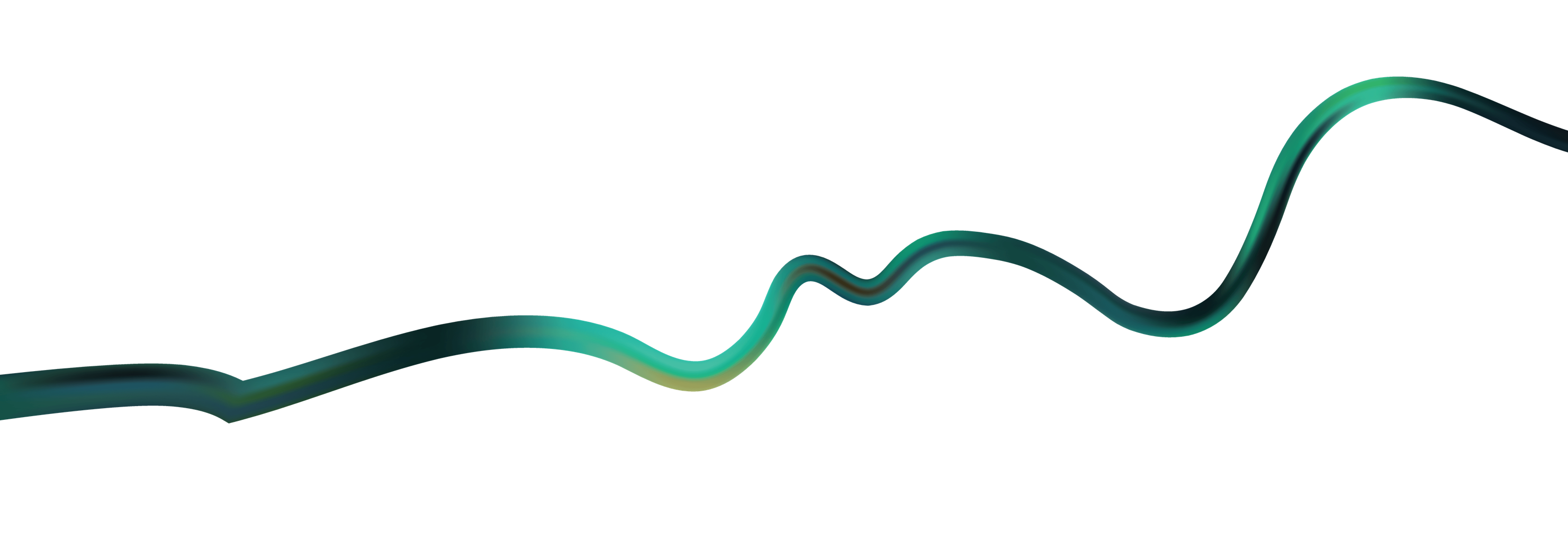 Abstract wave design in shades of teal and green, symbolizing growth and fluidity, relevant to email marketing strategies for DTC e-commerce businesses.